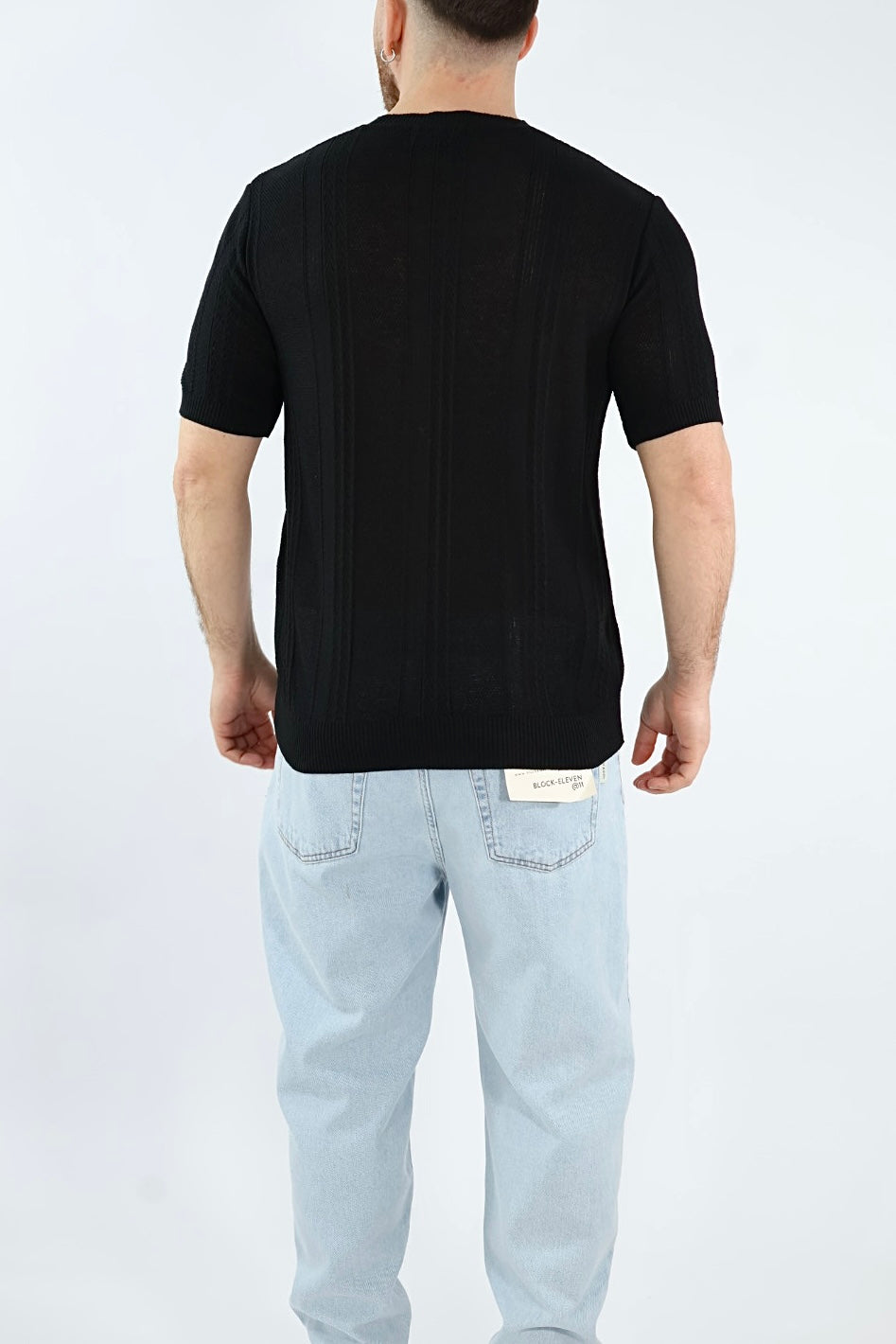 T shirt maglia lavorata  001 BL11
