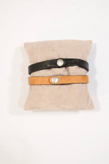 BRACCIALI PELLE + BORCHIE MANCINO ACCESSORI