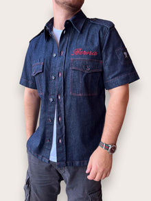 Camicia manica corta ricamo BERNA