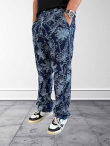 Pantalone ricamo floreale 126 BERNA