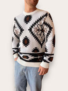 Maglione jaquard peruviano BL11