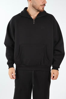 Felpa mezza zip bl26010001 BL11