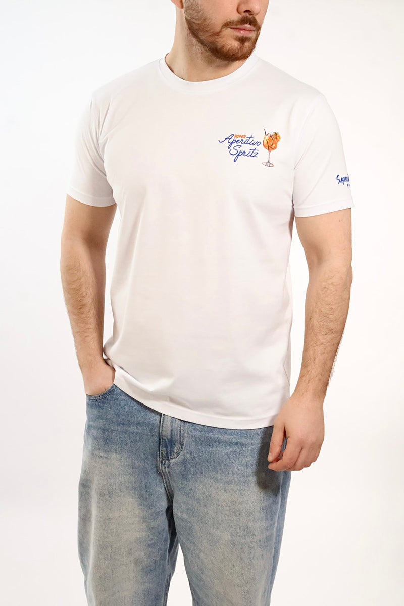 T-shirt ricamo super aperitivo  1901 SUPERCULTURE