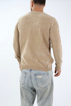 Maglione 363 girocollo ciniglia cammello LANDEK