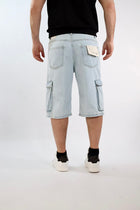 Bermuda denim cargo blitch 411  BL11