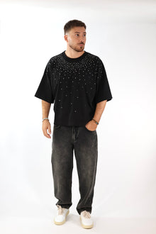 T shirt cropped strass 083 BERNA