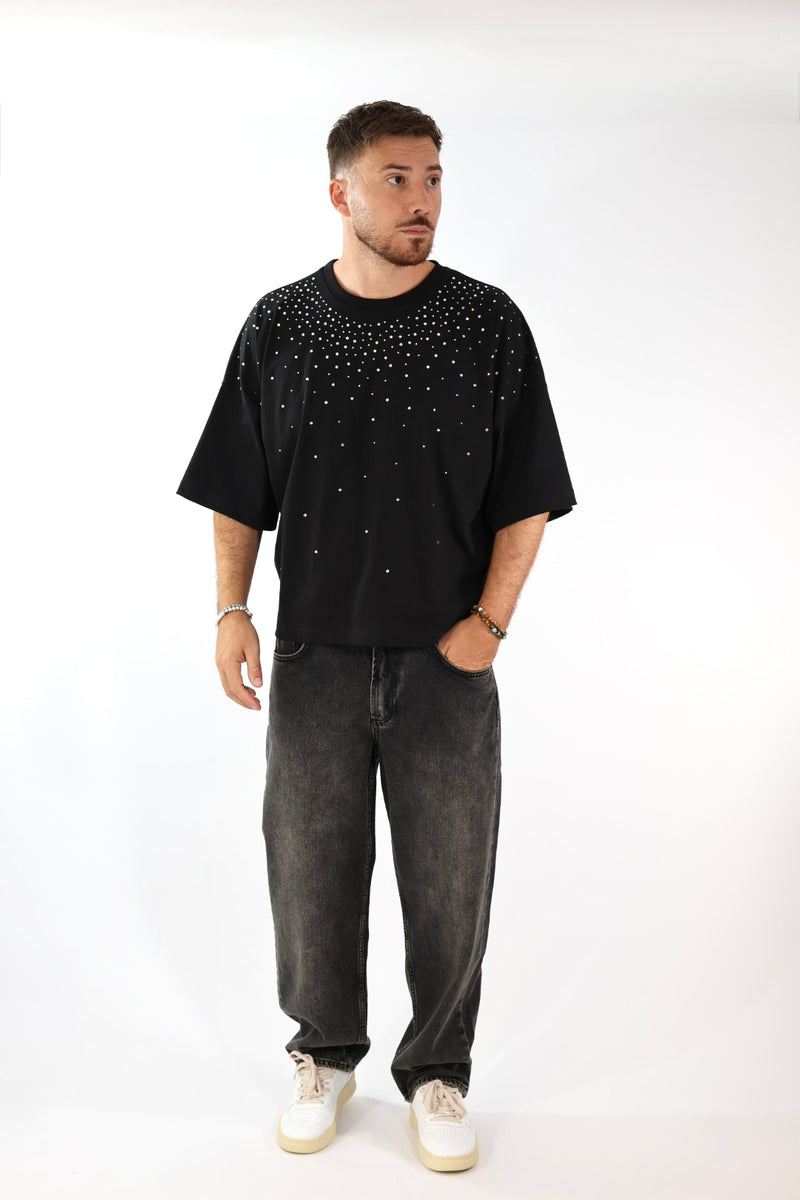 T shirt cropped strass 083 BERNA