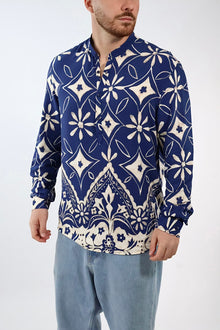 Camicia serafino viscosa C40 OVER-D