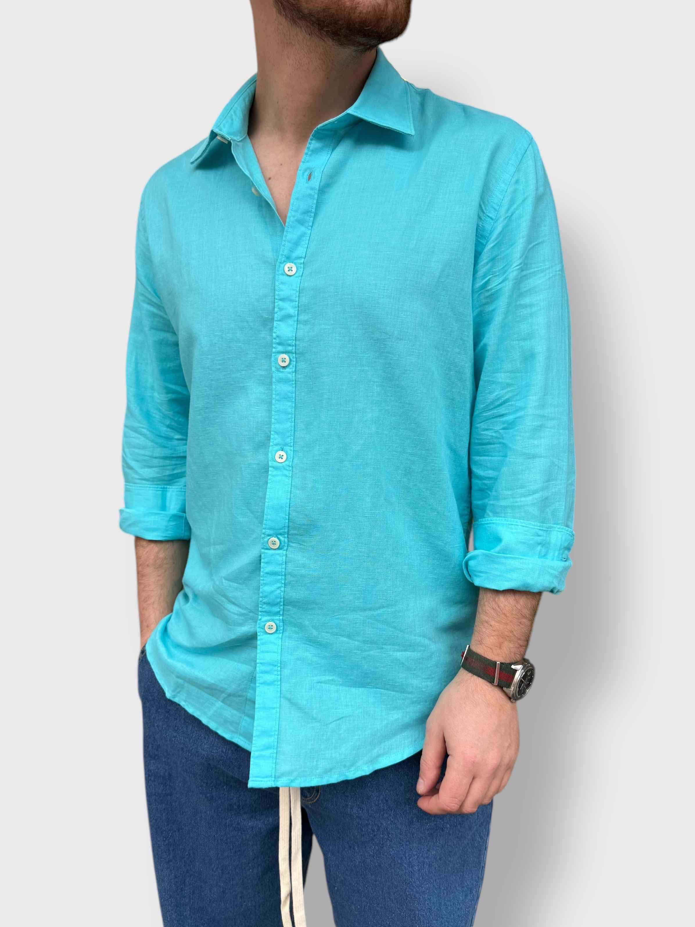 Camicia misto lino BL11