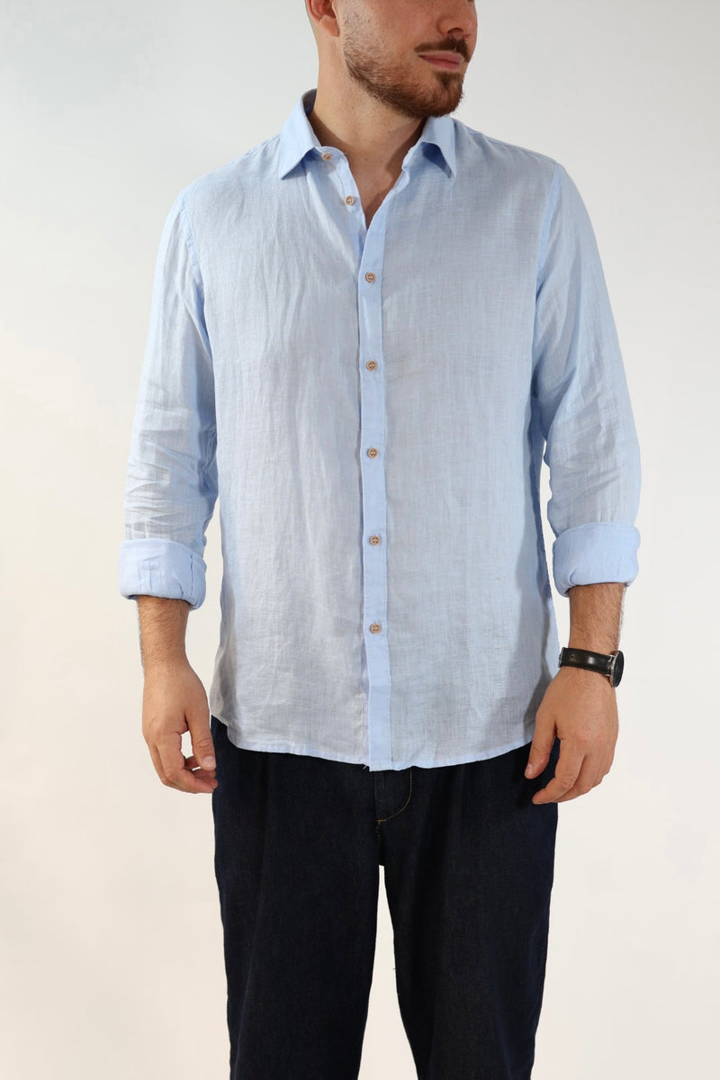 Camicia french puro lino  lin22 WHY NOT BRAND