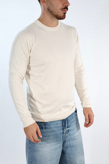 Maglioncino M01 bianco paricollo  OVERD