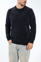 Maglione 363 girocollo ciniglia blu LANDEK
