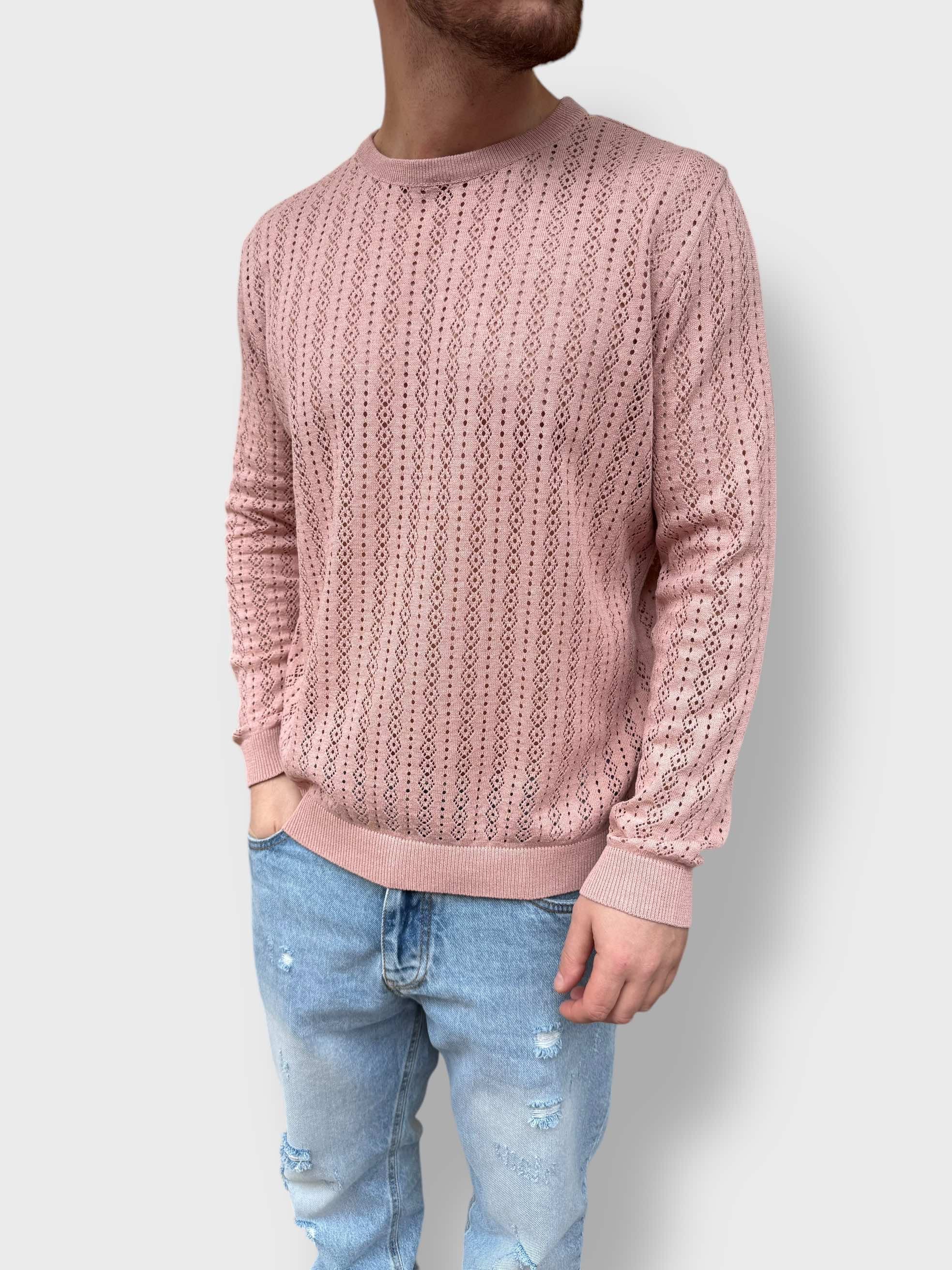 Maglioncino girocollo traforato  macramè  BERNA
