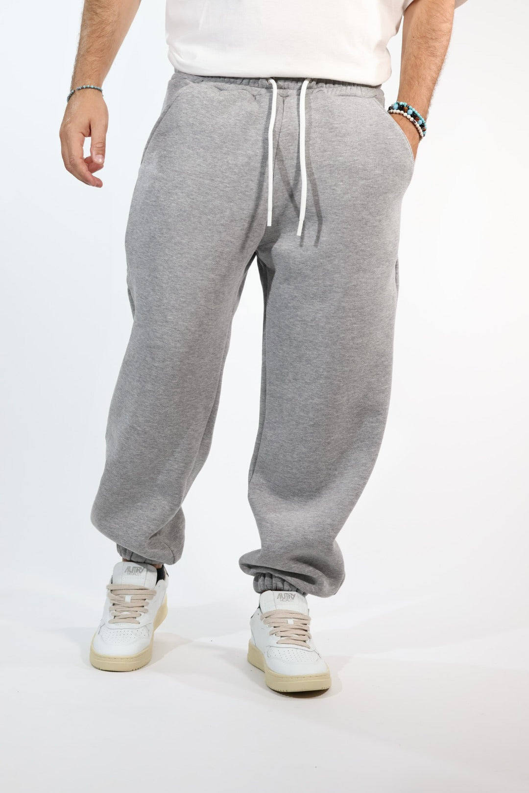 Pantalone 074-21 jogger Grigio melange BERNA