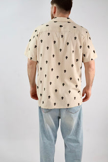 Camicia m/m ricamo all over 930 BL11