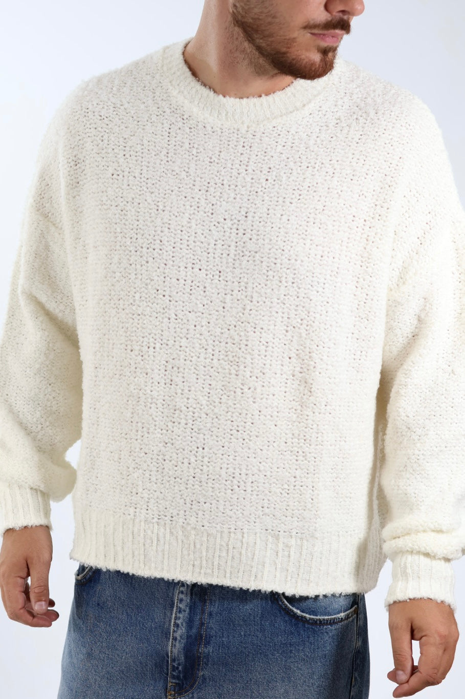 Maglione boucle cropped fit  M65 OVERD