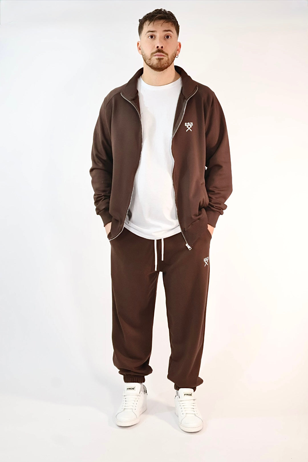 Felpa zip lupetto 060 BERNA