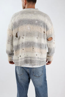 Maglione lana cropped buchi 273 BERNA
