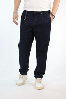Pantalone 335 denim camp nou cropped BERNA