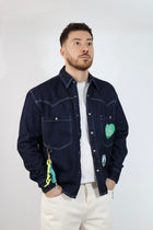 Giacca denim patch boxy 228 BERNA