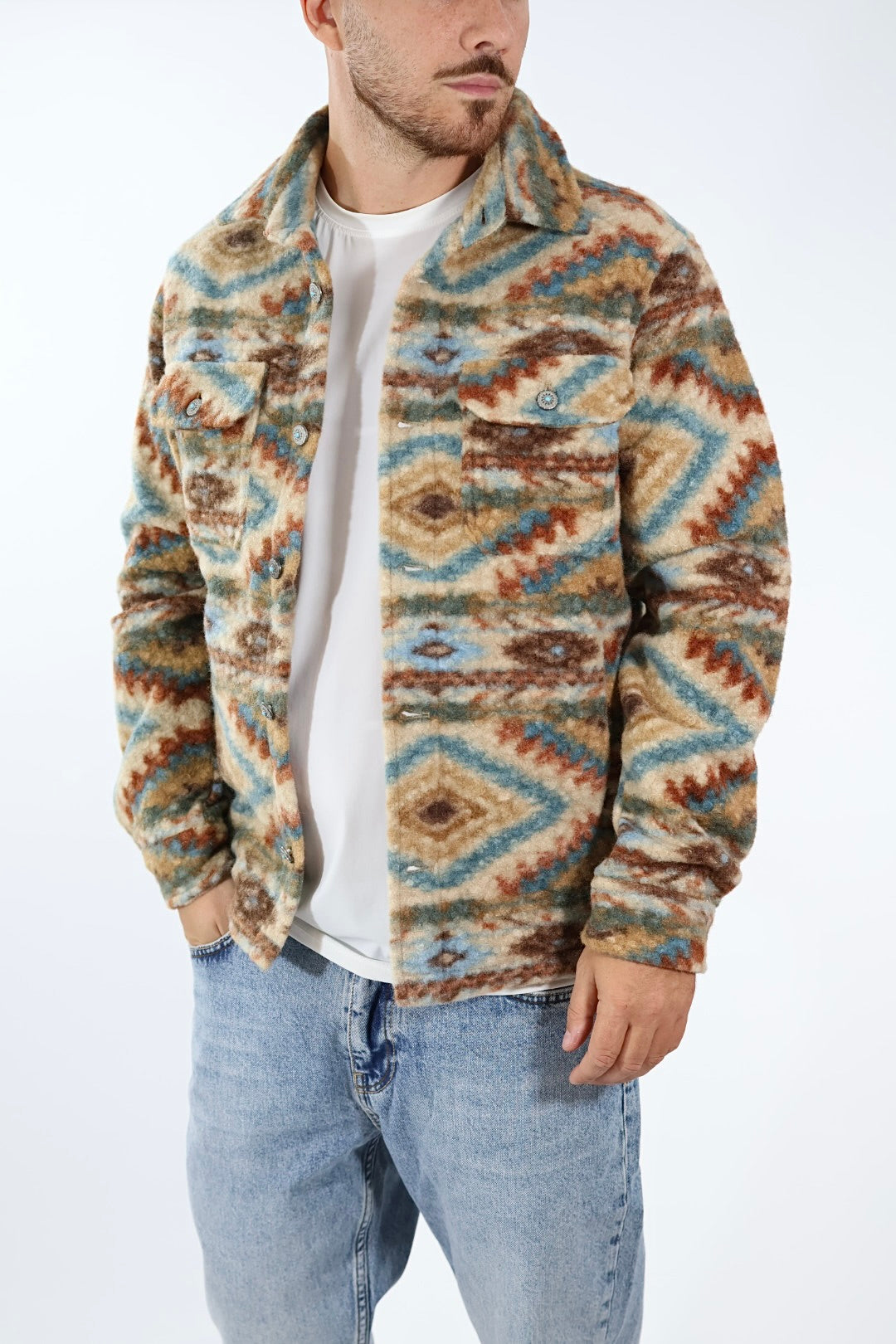 Overshirt teddy indios 306 BERNA