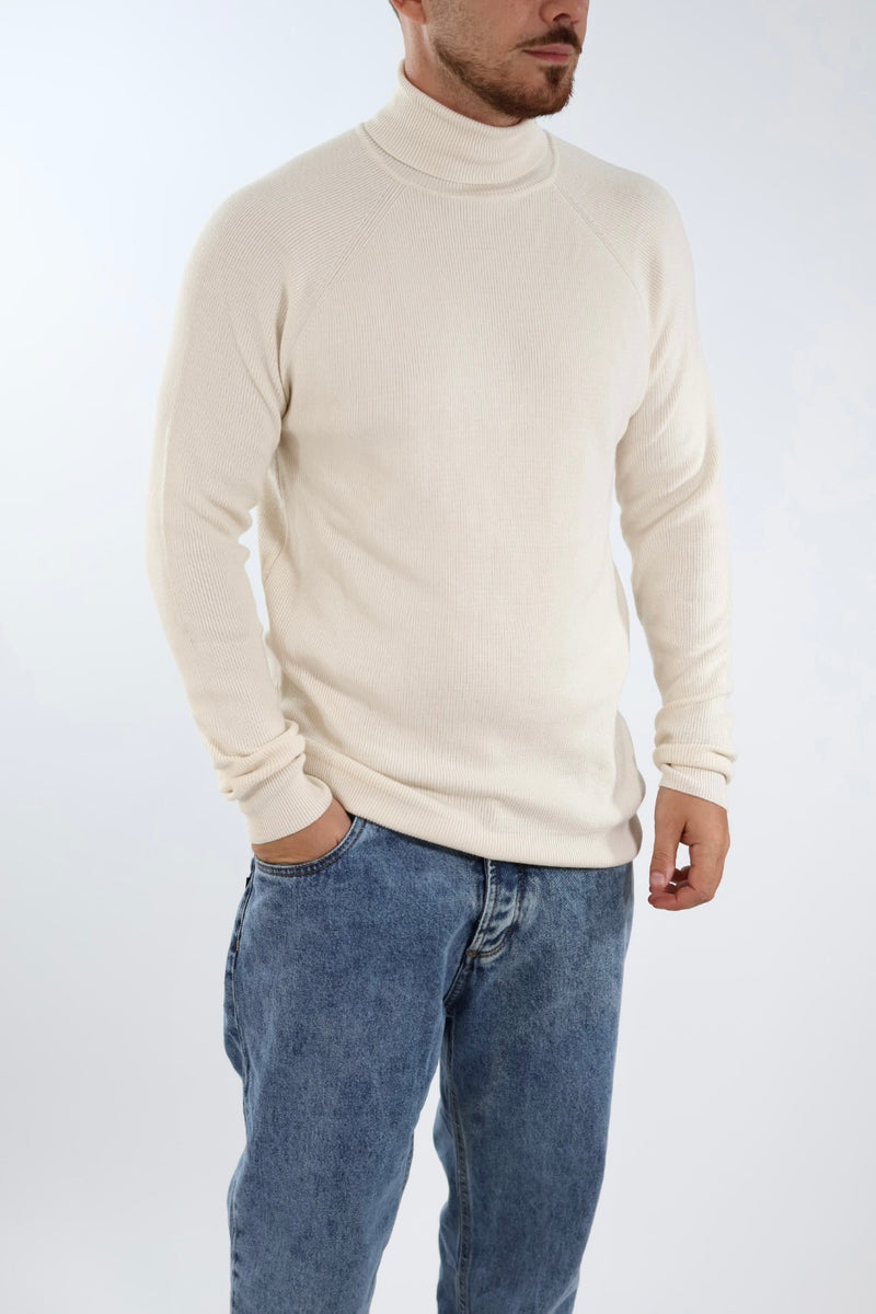 Maglioncino M30 dolcevita raglan chiné OVERD