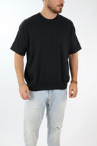 T shirt in maglia cropped over 432 BERNA