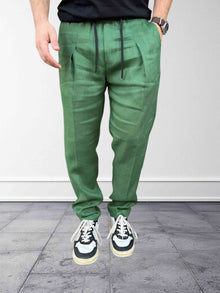 Pantalaccio pince lino slim fit OVERD