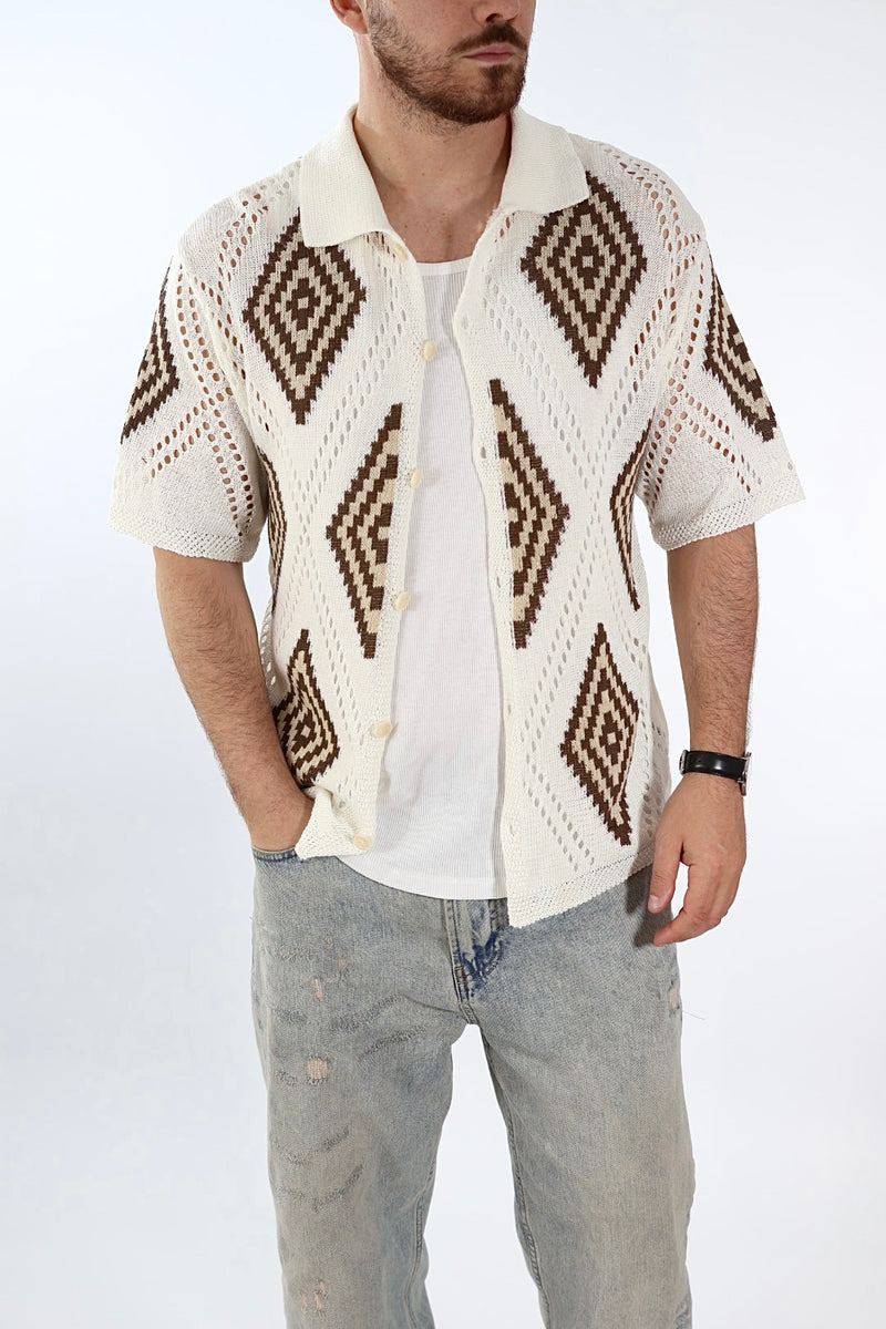 Polo in maglia lavorata 1001/NT J.W