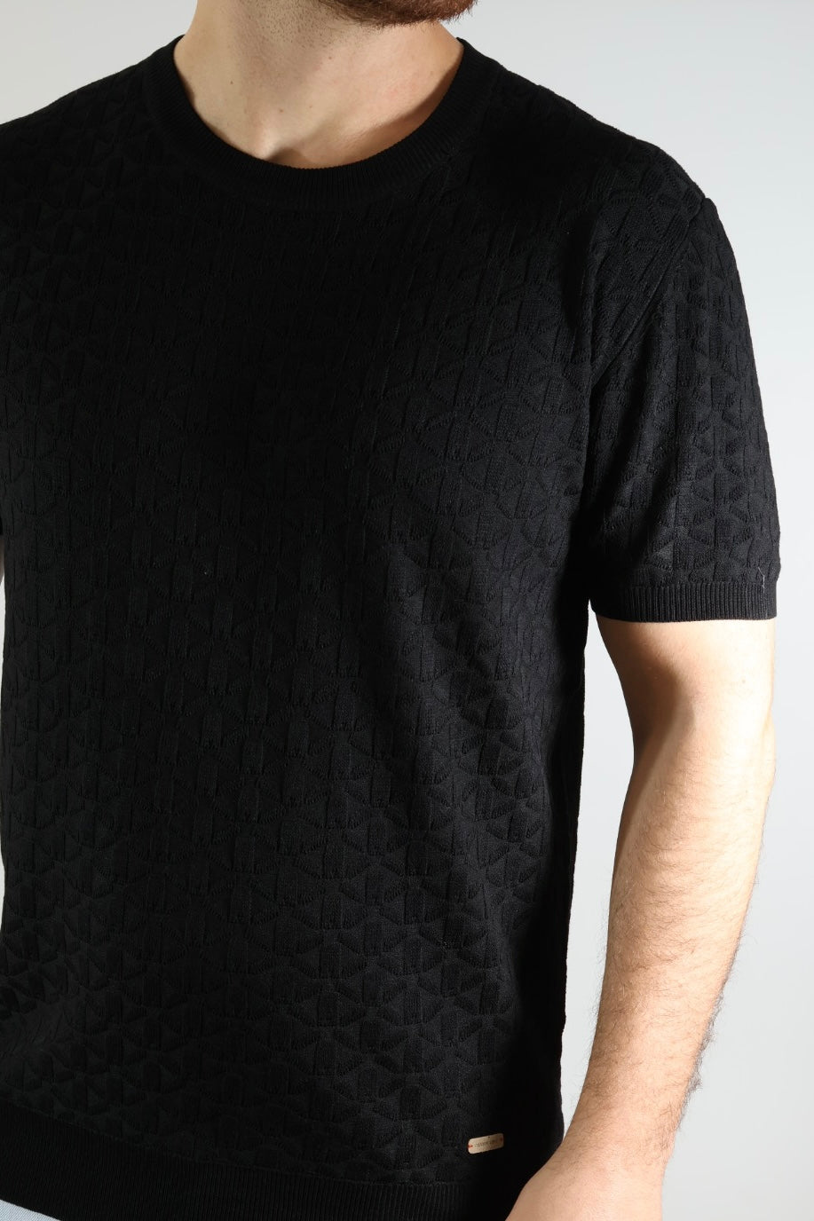T-shirt in maglia ricamo 330 GIANNI LUPO