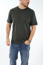 T-shirt basica viscosa verde   505L GIANNI LUPO