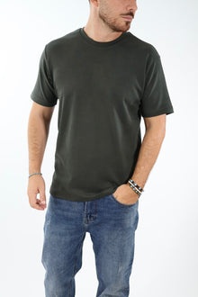 T-shirt basica viscosa verde   505L GIANNI LUPO