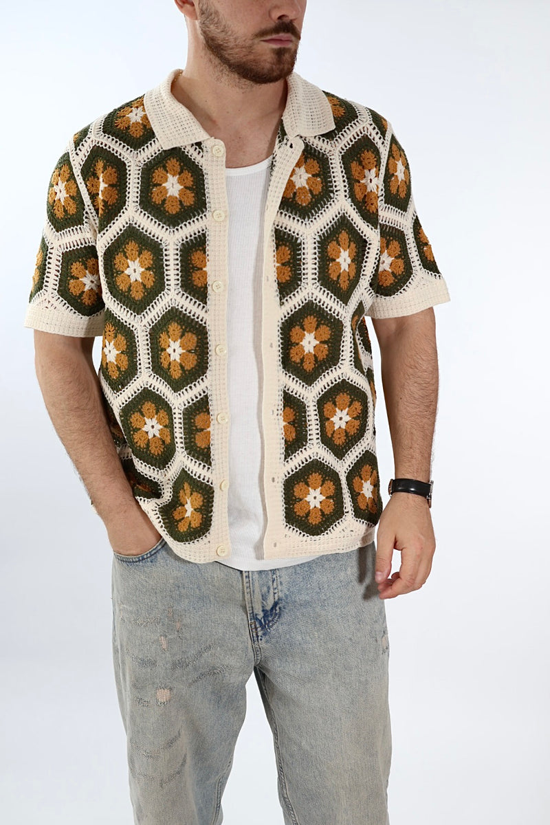 Polo in maglia crochet 030 J.W