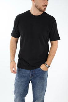 T-shirt basica viscosa nero 505L GIANNI LUPO