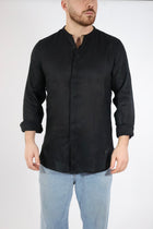 Camicia lino collo coreana 250 BERNA