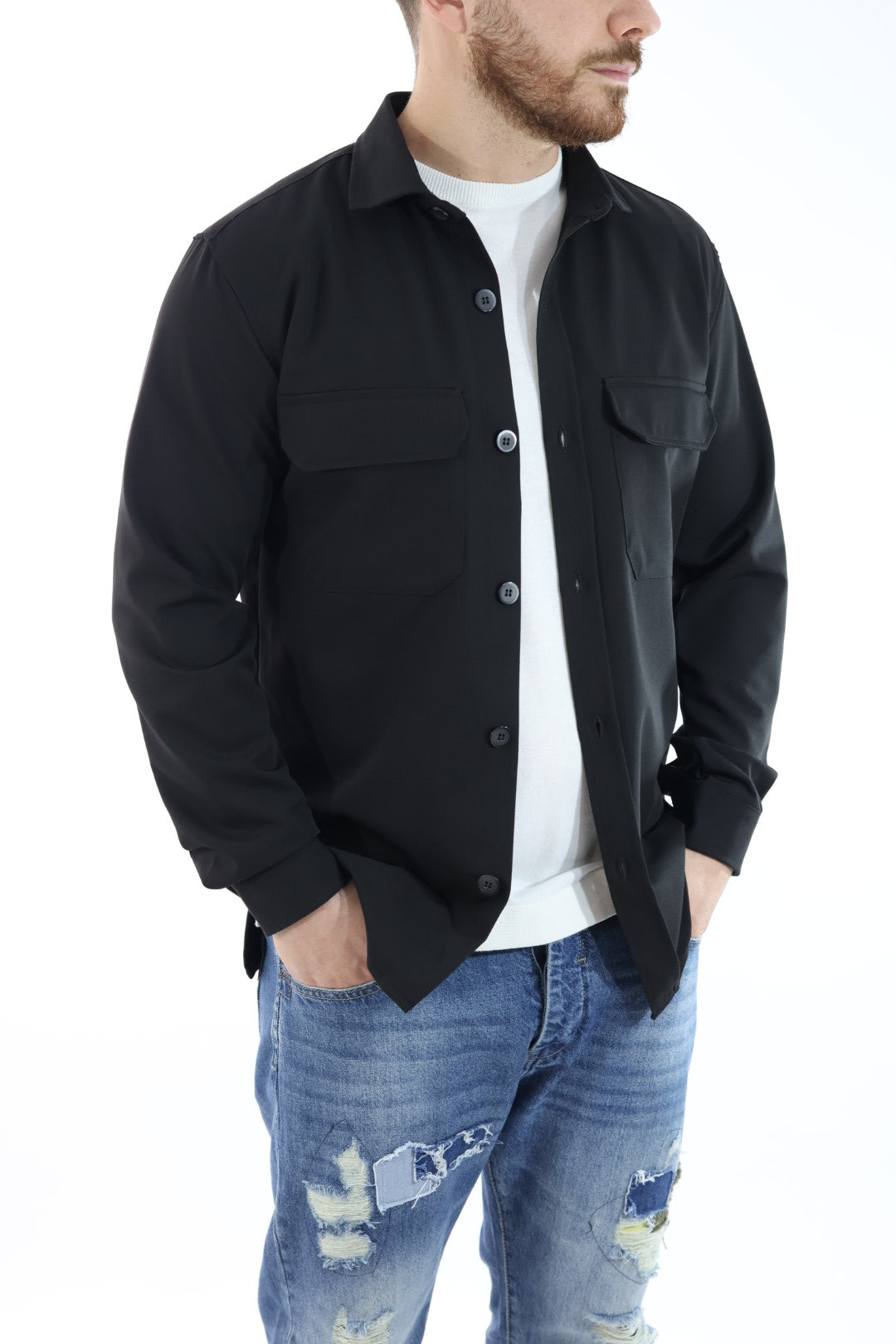 Overshirt misto viscosa J23 OVER-D