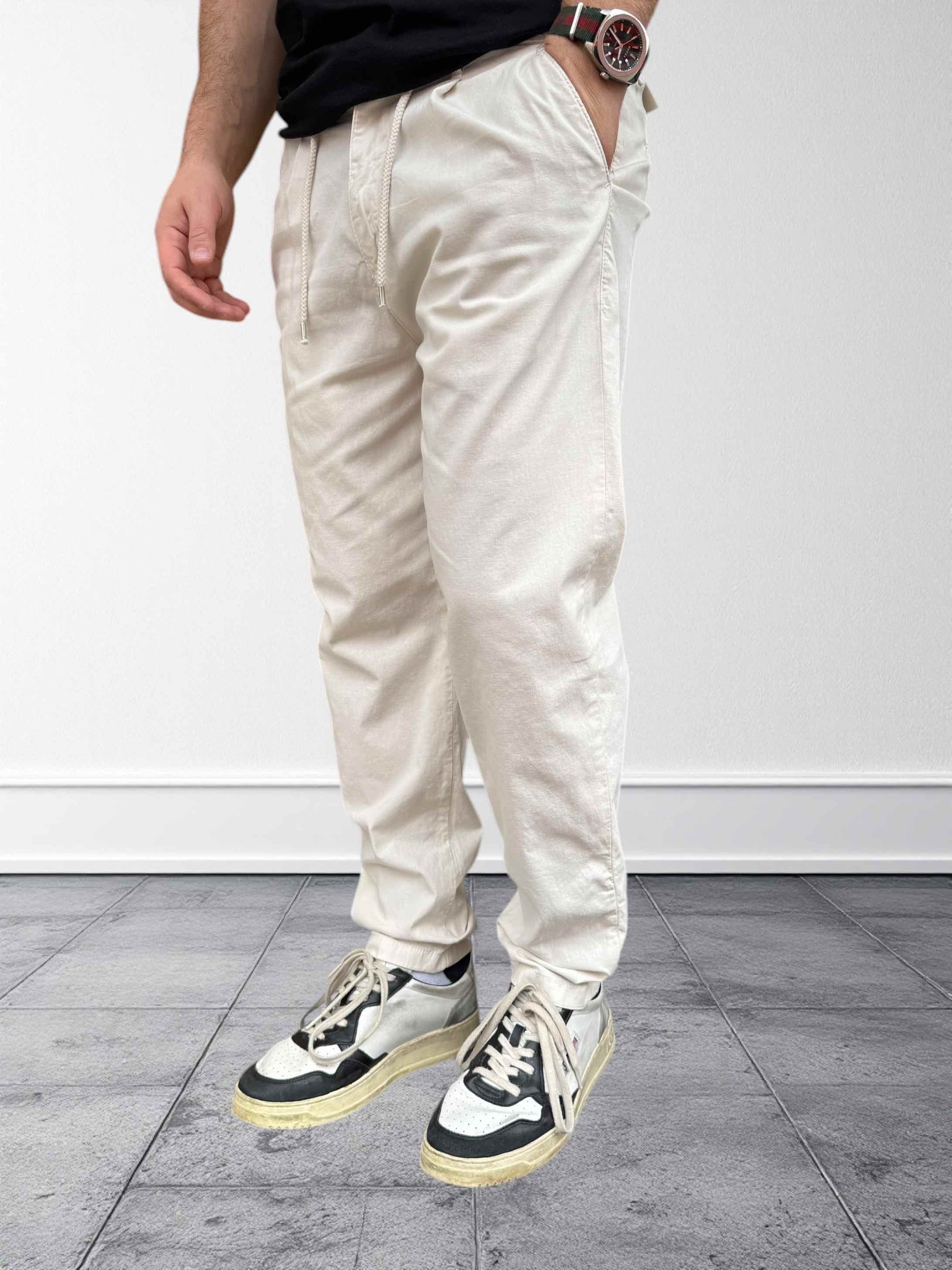Pantalone lino/cotone camp nou BERNA
