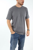 T-shirt basica viscosa grigio 505L GIANNI LUPO