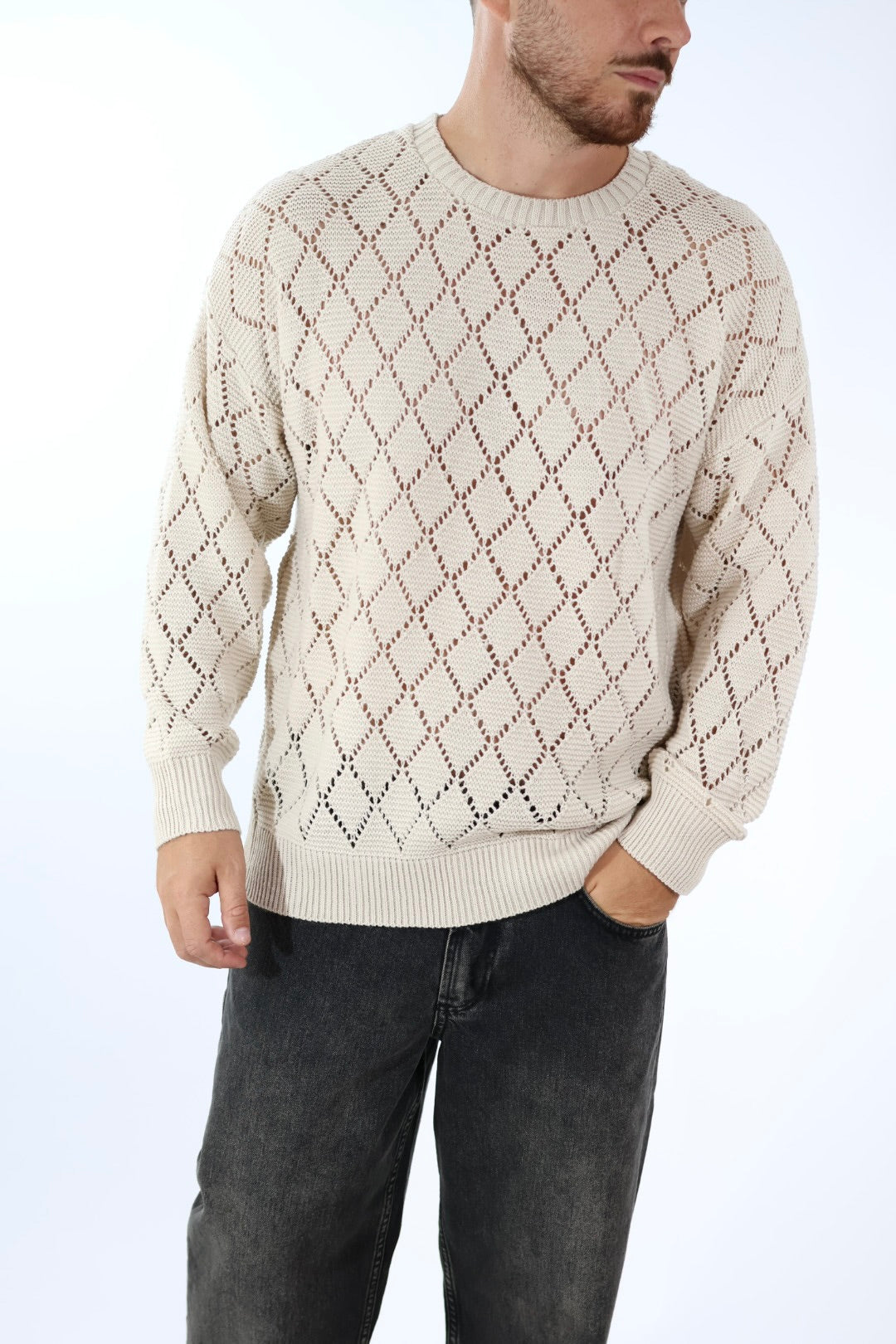 Maglione paricollo relaxed M51 OVERD