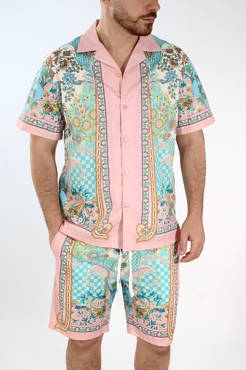 Camicia m/m fantasia  024TB GIANNI LUPO