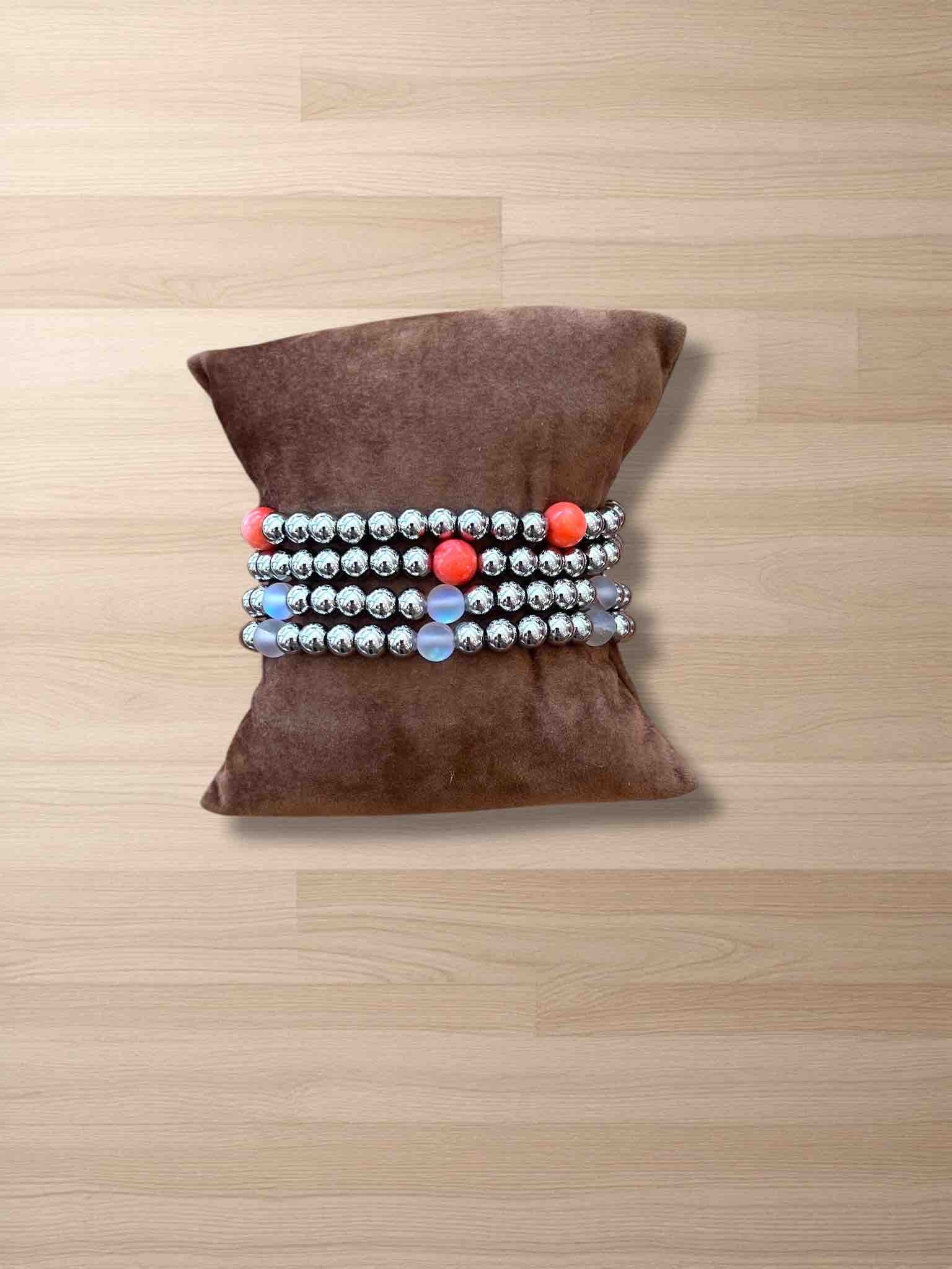 BRACCIALE DOPPIO GIRO PALLINE