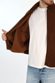 Giubbino BL7458162 teddy full zip moro BL11