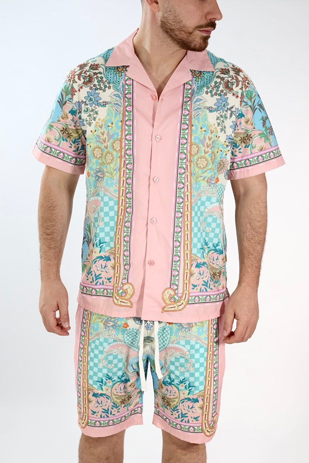 Camicia m/m fantasia  024TB GIANNI LUPO