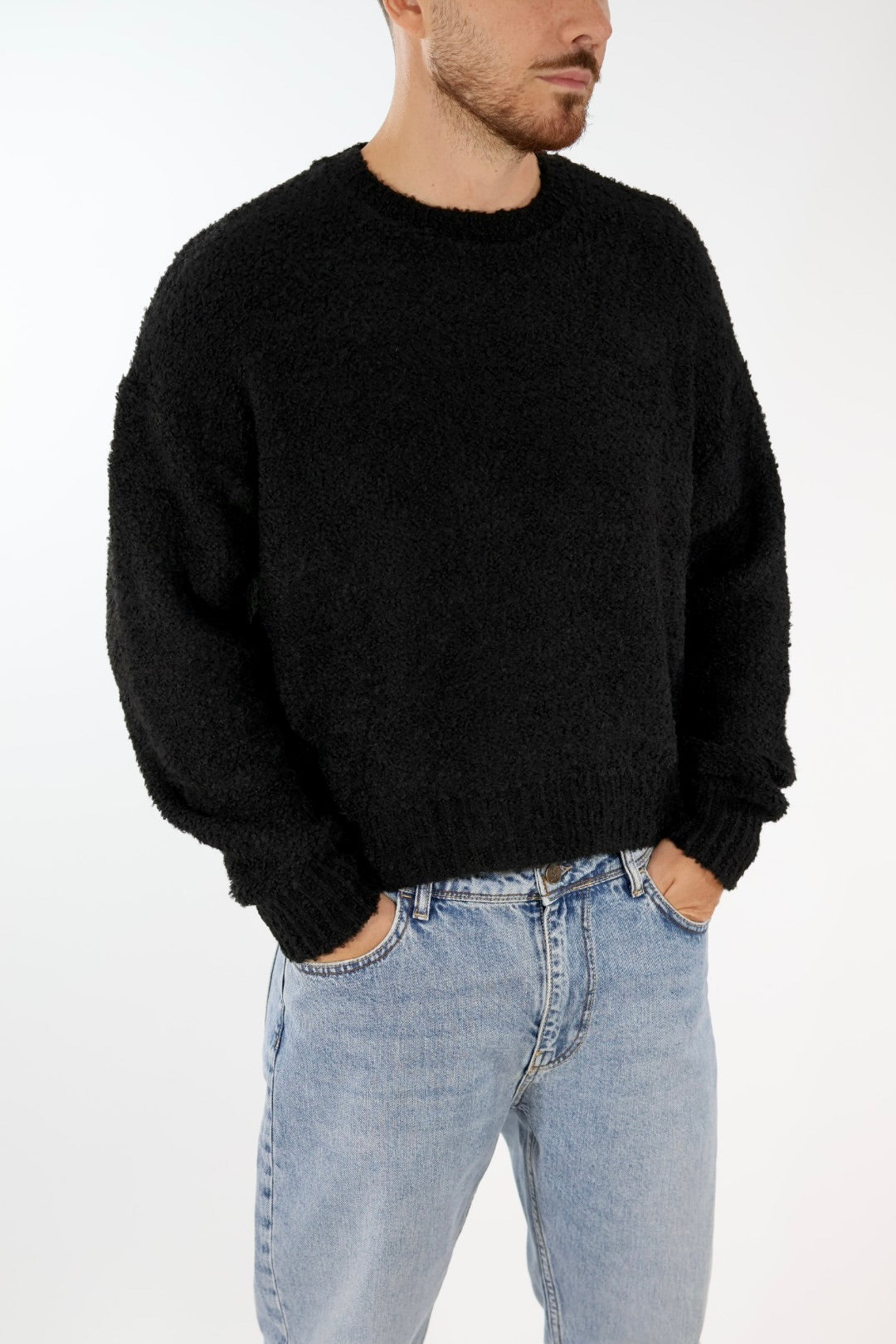 Maglione boucle cropped fit  M65 OVERD