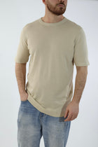 T-shirt in maglia paricollo M11  OVER-D
