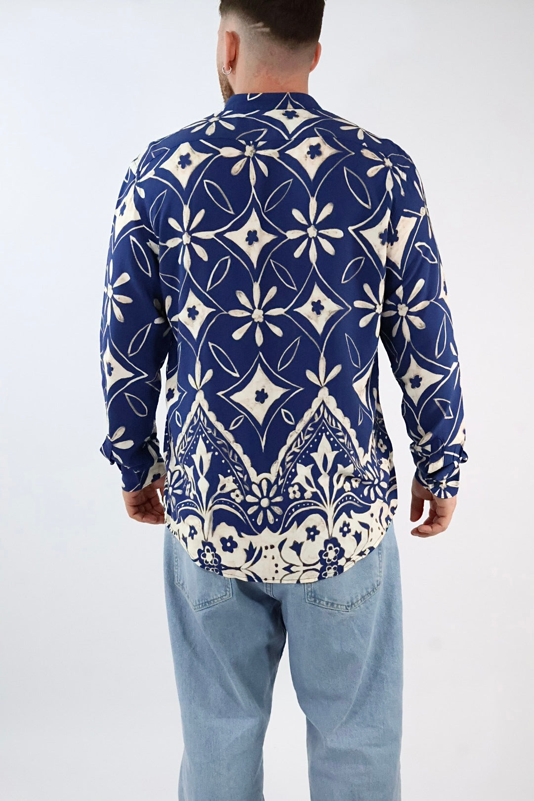 Camicia serafino viscosa C40 OVER-D