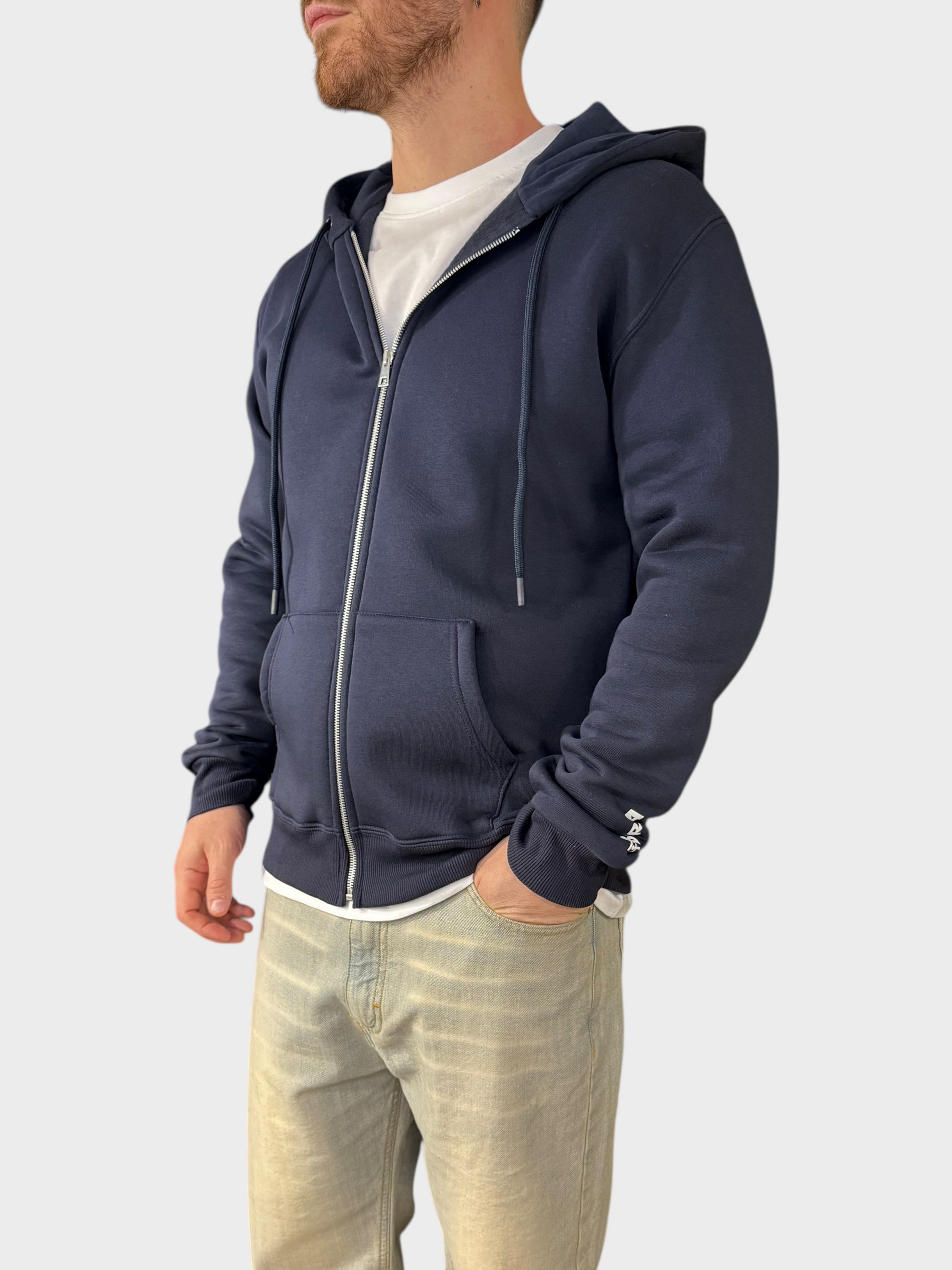 Felpa zip logo 018 BERNA