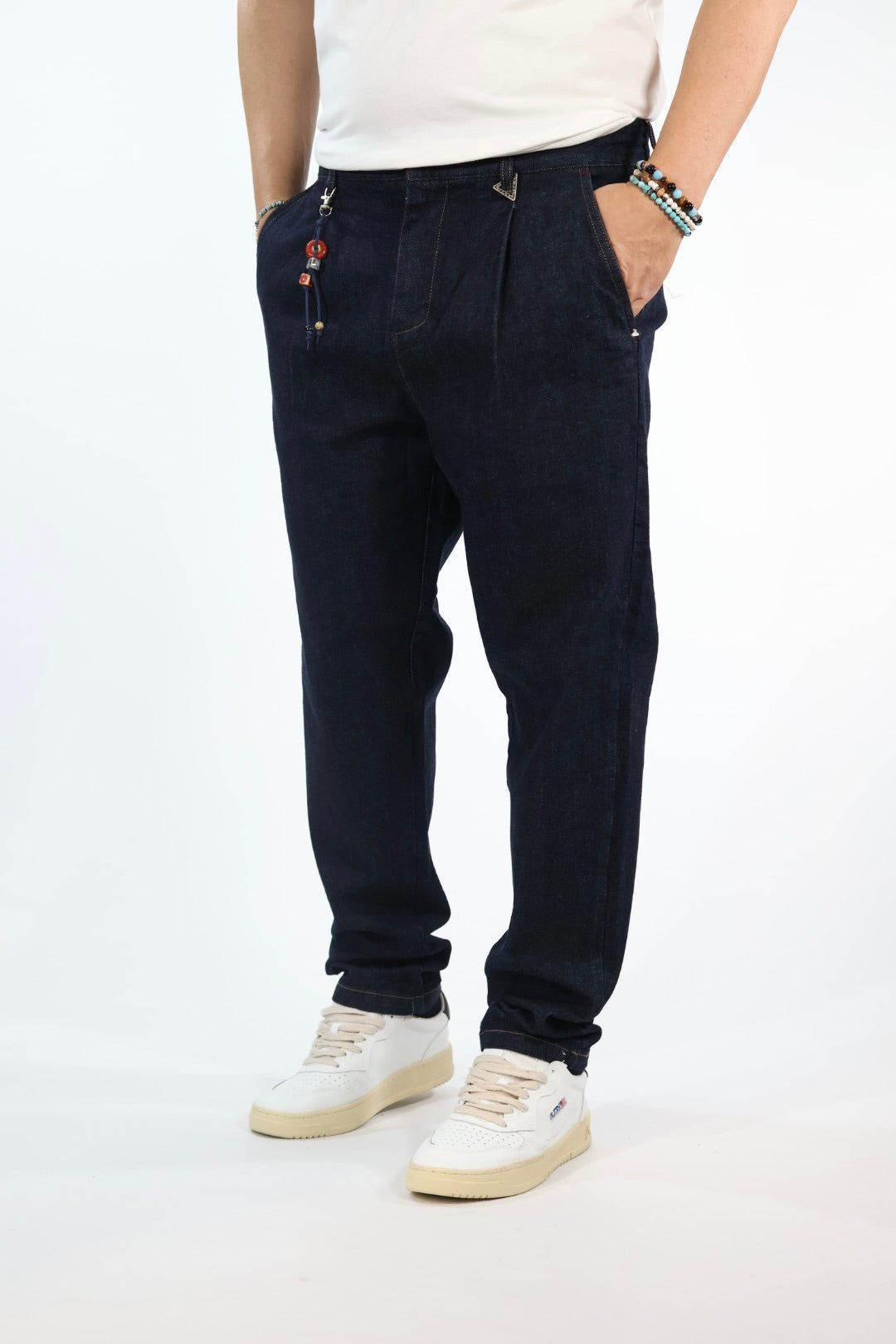 Pantalone 335 denim camp nou cropped BERNA