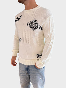 Maglione intarsio 128 BL11
