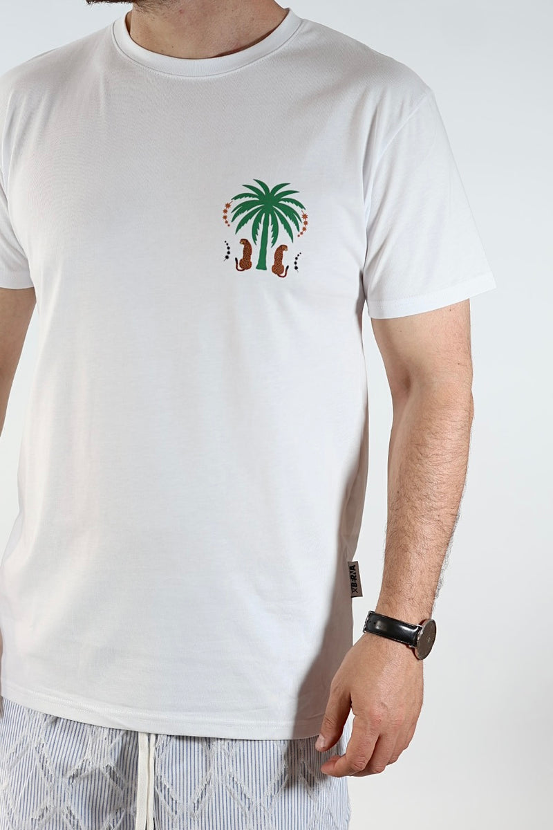 T shirt palma e Leopardi BERNA